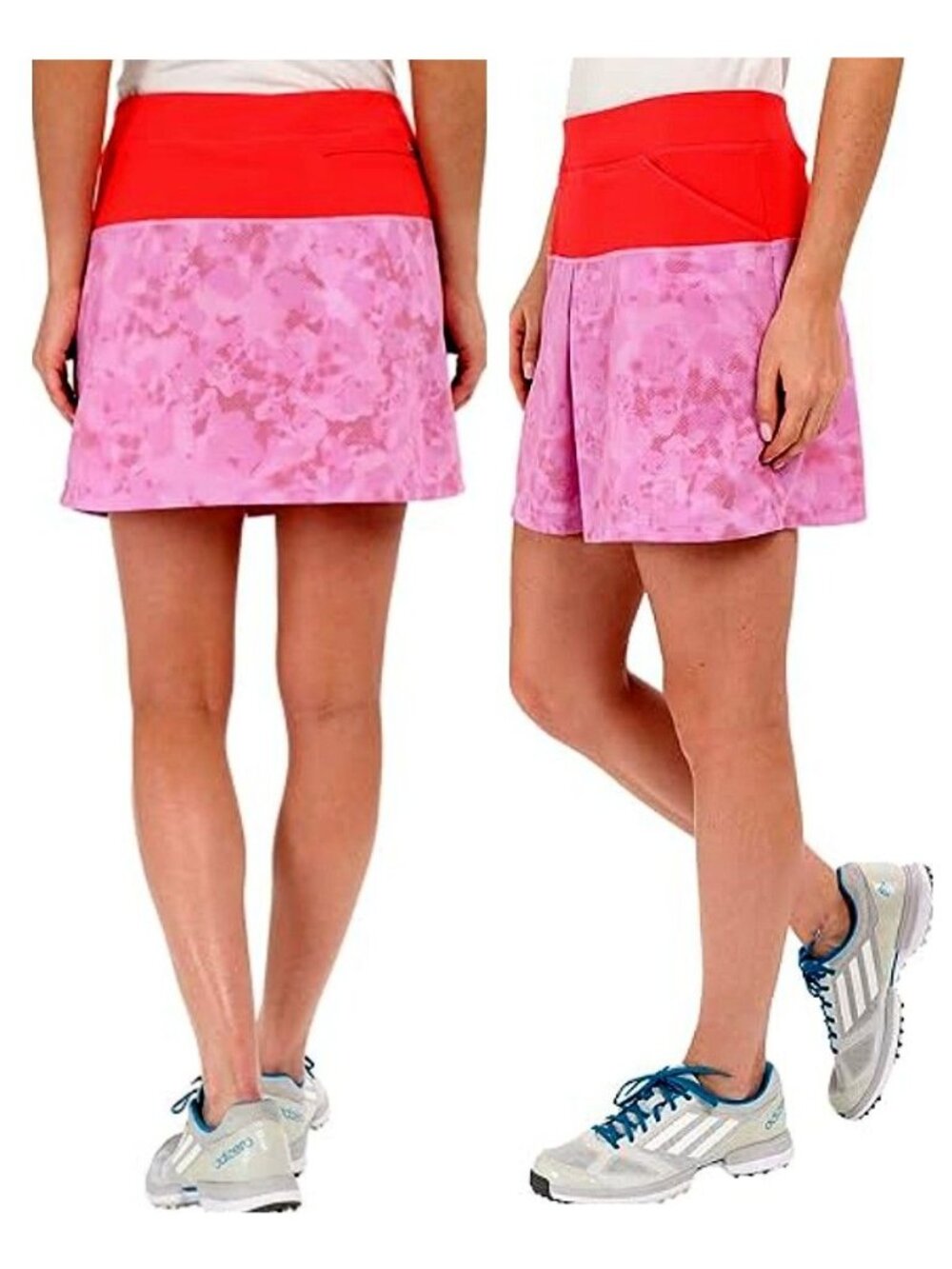 Slazenger Red Golf Sleeveless Top & Adidas Golf Skort Outfit Set Women's Size XS - Picture 3 of 16